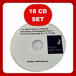 Bill Bryson A Short‎ History of Nearly Everything 18 CD Complete Audiobook Set